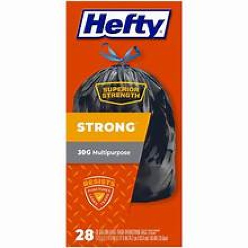 Hefty Strong Trash Bags Multipurpose 28s