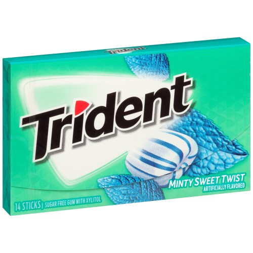 Trident Sugar Free Minty Sweet Twist Gum