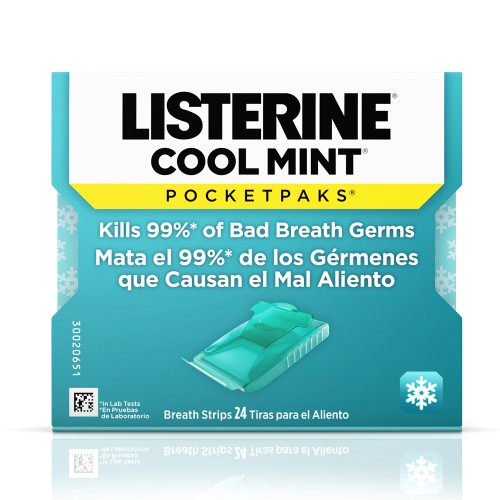 Pfizer Listerine Coolmint Pocket Paks Oral Strips (43365)