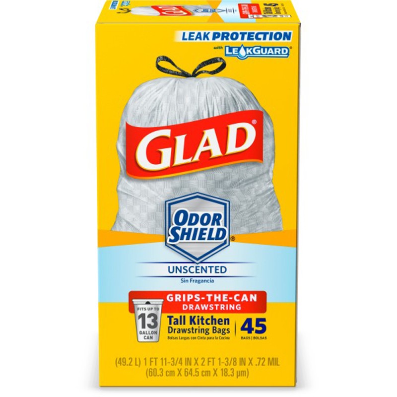 Glad Tall Kitchen Trash Bags White