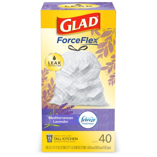 Glad Lavender Trash Bags