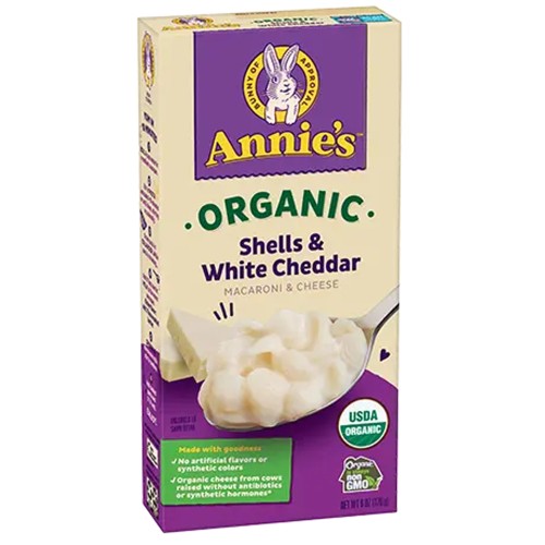 ANNIE'S ORG SHELLS & WHITE CHEDDAR WG