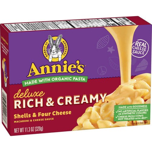 ANNIE'S SHELLS & FOUR CHEESE