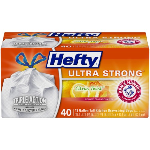 Hefty Ultra Strong Citrus Twist 40s