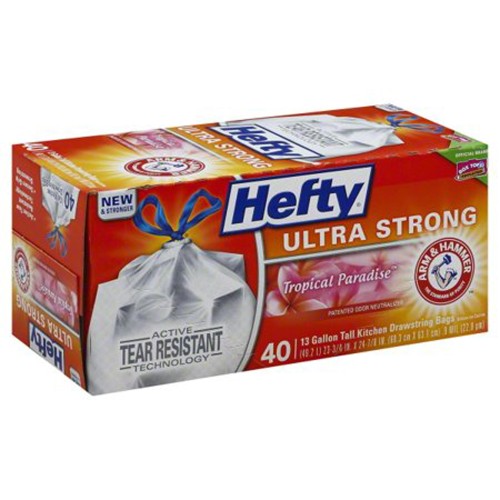 Hefty Ultra Stong Tropical Paradise Trash Bags