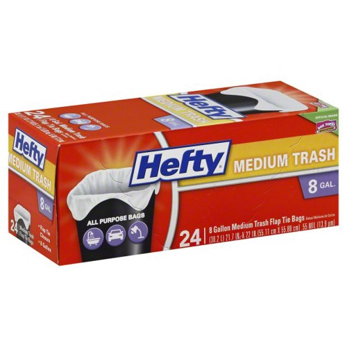 Hefty Medium Trash 8gal 24s