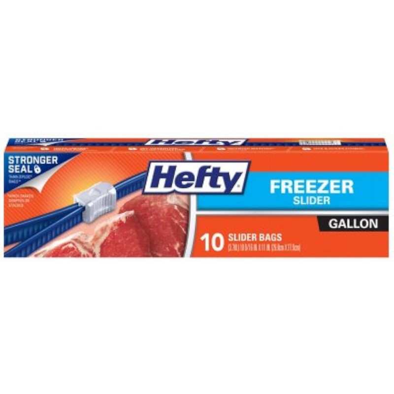 Hefty One Zip Freezer Bags Gallon Size