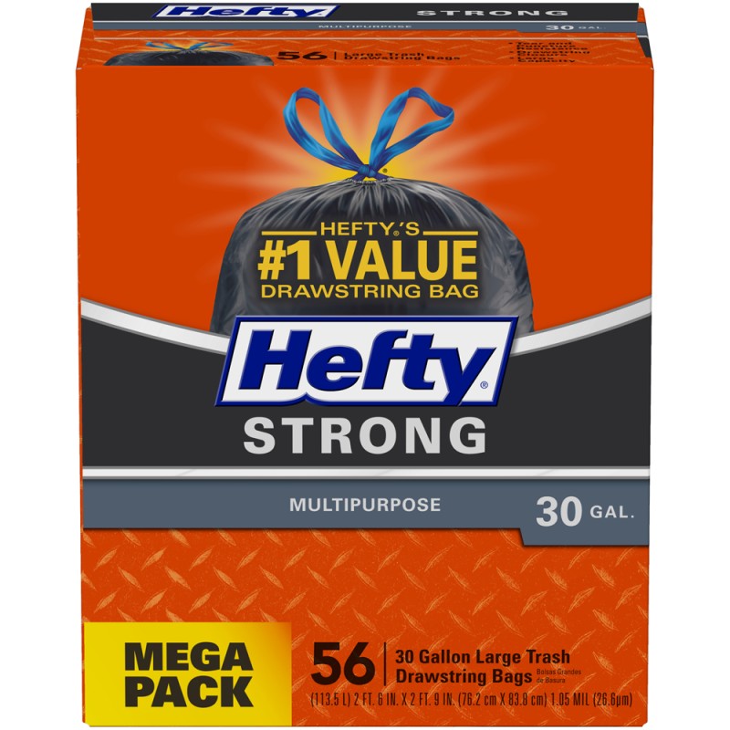 Hefty Strong Large Trash Bags Multipurpose