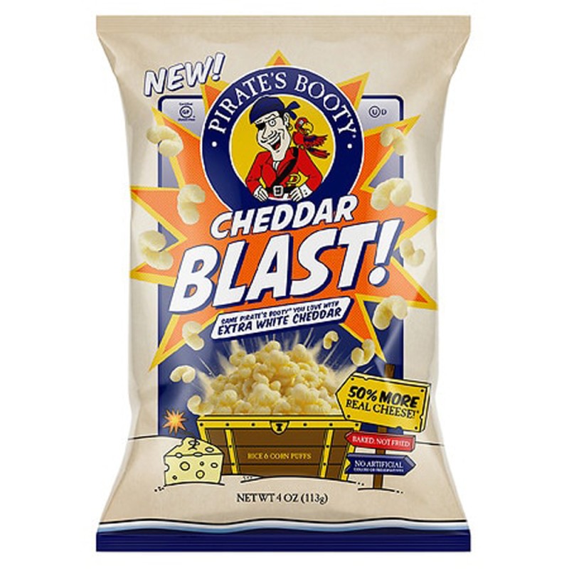 PIRATE'S BOOTY CHEDDAR BLAST EXTRA WHITE CHEDDAR