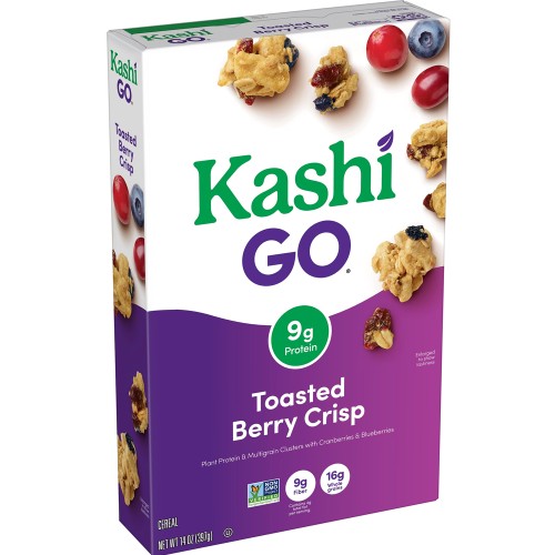 Kashi Go Lean Crisp Toasted Berry Crumble Cereal , 14 Oz (Pack of 24)