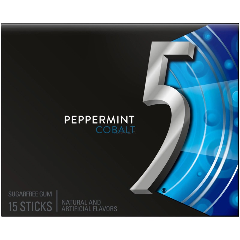 5 Gum Peppermint Cobalt