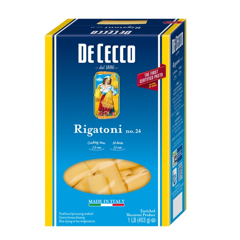 DeCecco Rigatoni Pasta No. 24