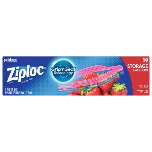 Ziploc Storage Bags Gallon, 19 Count