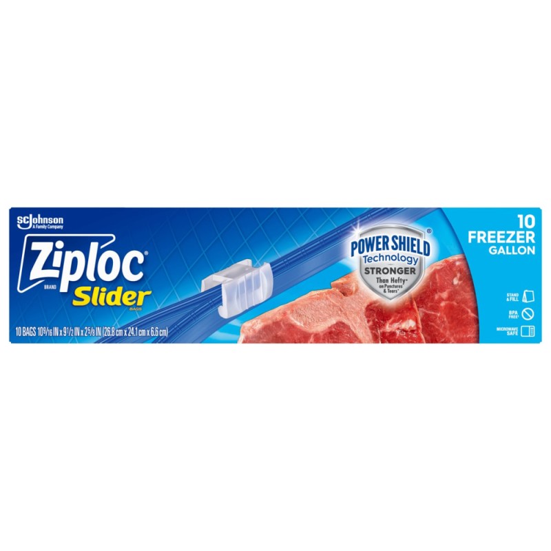 Ziploc Slider Freezer Bags - 10counts