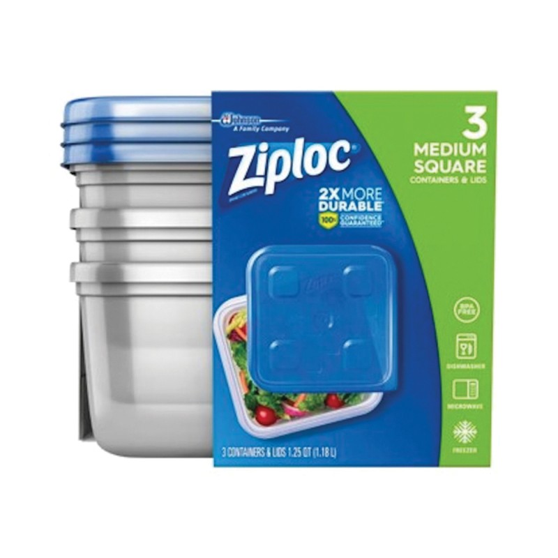 Ziploc Medium Square Container 3 Count