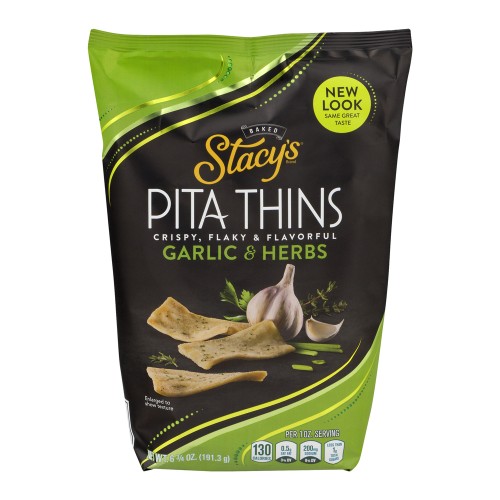 STACY'S PITA THINS GARLIC&HERBS