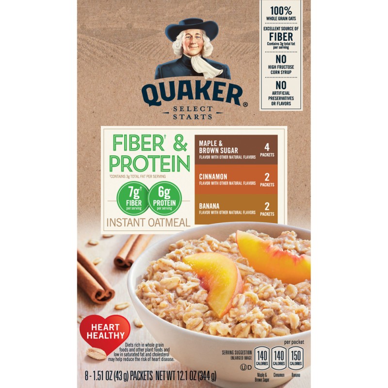 Quaker Instant Oatmeal Fiber & Protein