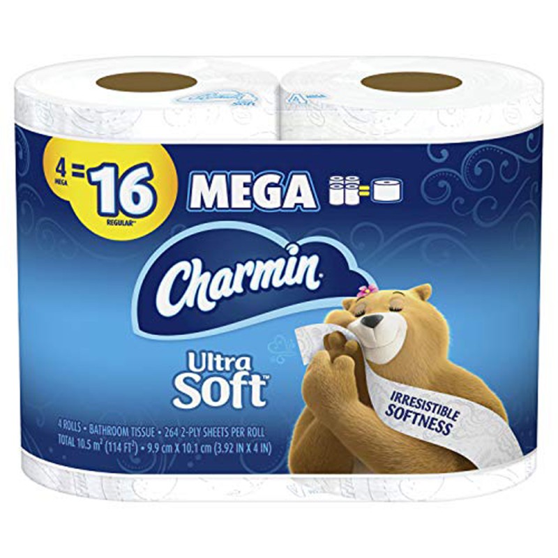 Charmin Ultra Soft Mega Rolls Toilet Paper 4pk