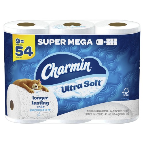 Charmin  Mega 2 Rolls