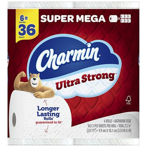 Charmin Ultra Strong 6=36