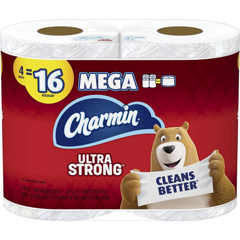 Charmin Ultra Strong Mega 4=16