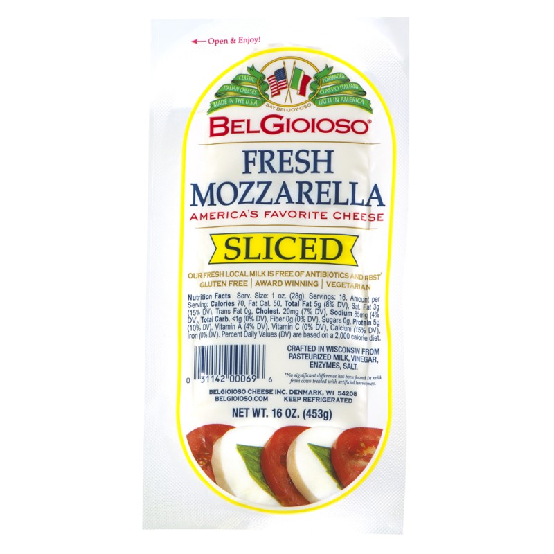 BELGIOIOSO FRESH MOZZARELLA SLICED