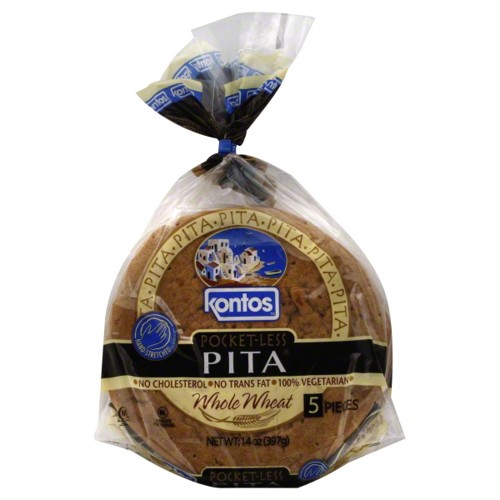 Kontos Pita Packetless Whole Wheat