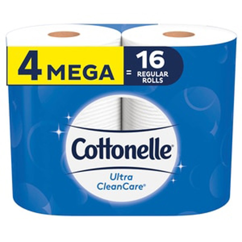 COTTONELLE ULTRA CLEAN TOILET PAPPER 4 ROLLS