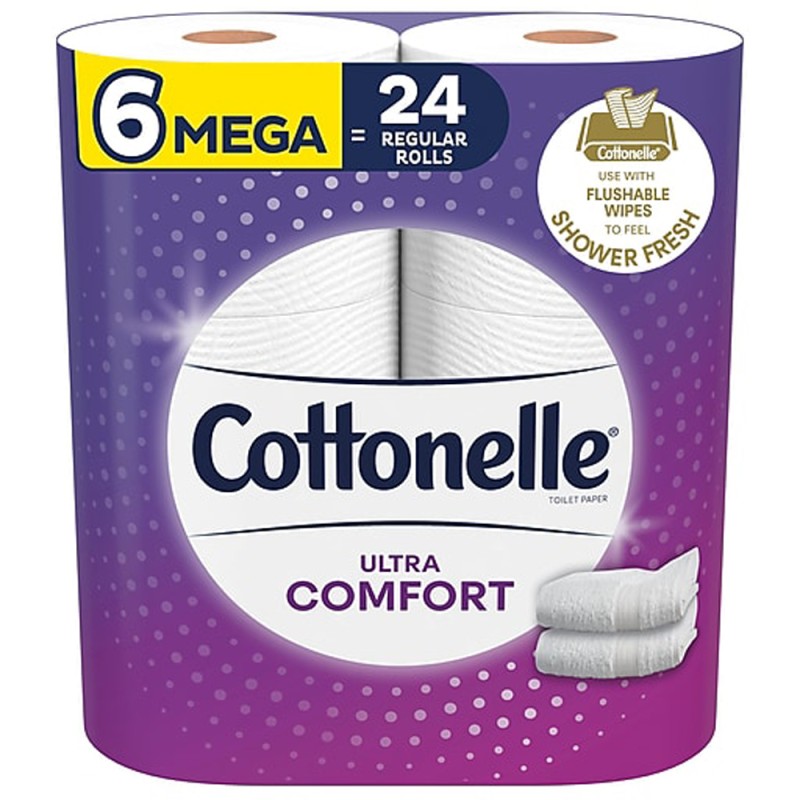 Cottonelle Ultra Comfort Toilet Paper Mega Rolls