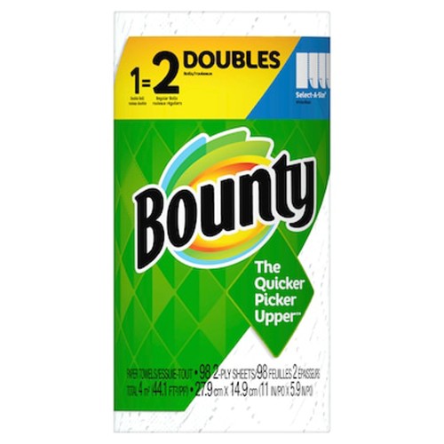 Bounty Doubles 98 2 Ply Sheet