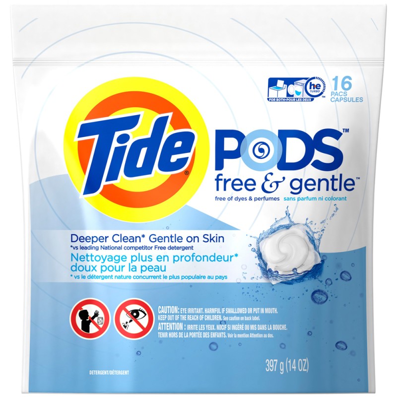 Tide Pods Free & Gentle 16 Pods