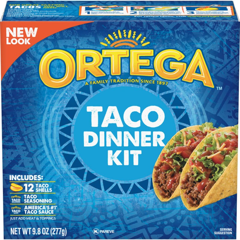 Ortega Taco Dinner Kit 12 Taco Shells 10 Oz.