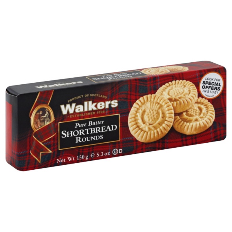 WALKERS PURE BUTTER SHORTBREAD ROUNDS