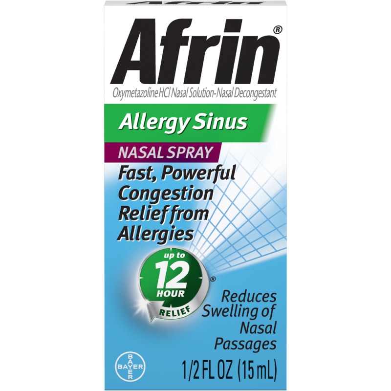 Afrin Nasal Spray 12 Hour Relief, Allergy Sinus, 0