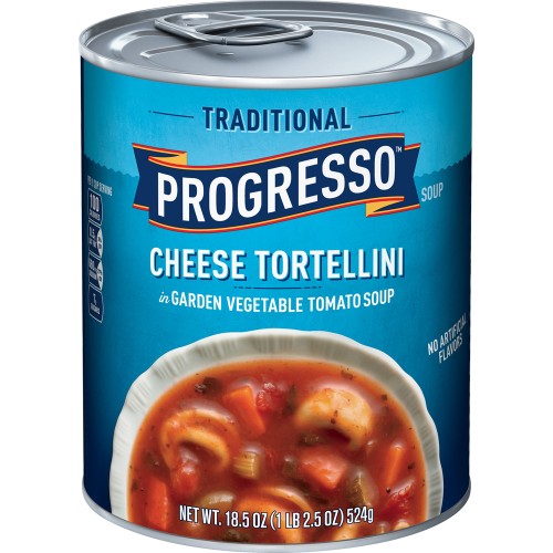 Progress Cheese Tortellini in Garden Vegetable Tomato Soup