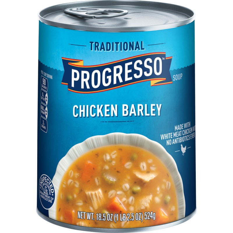 Progresso Low Fat Traditional Chicken Barley Soup 18.5 oz Can