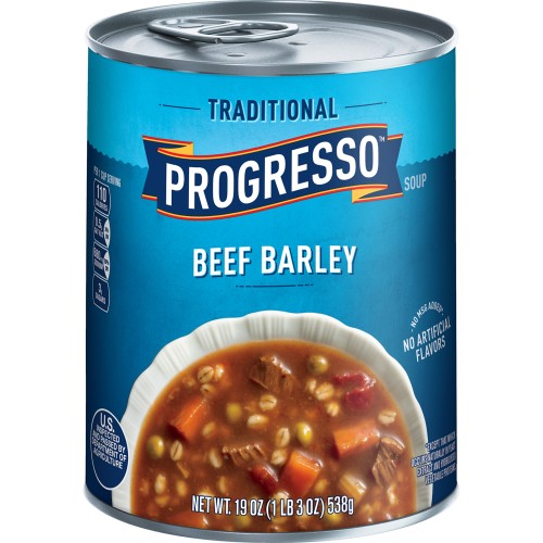 Progresso Traditional, Beef Barley Soup, 19 oz Can