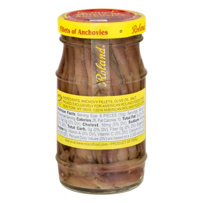 ROLAND FLAT FILLETS OF ANCHOVIES IN OLIVE OIL