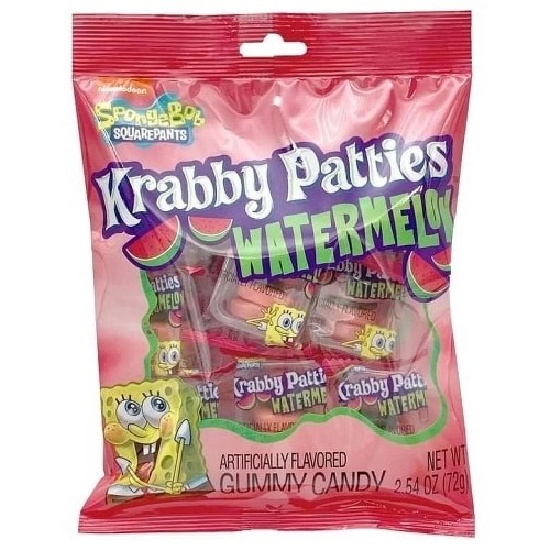 Krabby Patties Gummy Candy Watermelon