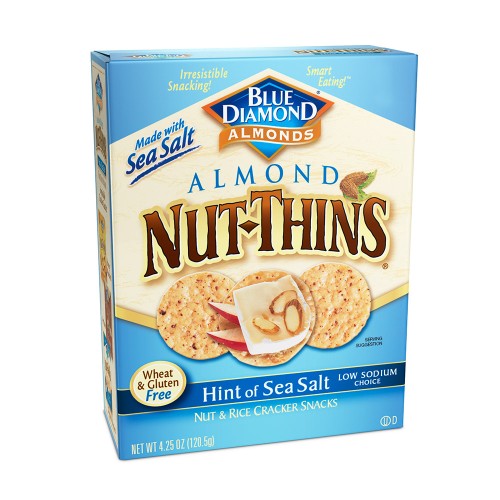 BLUE DIAMOND NUT-THINS SEA SALT