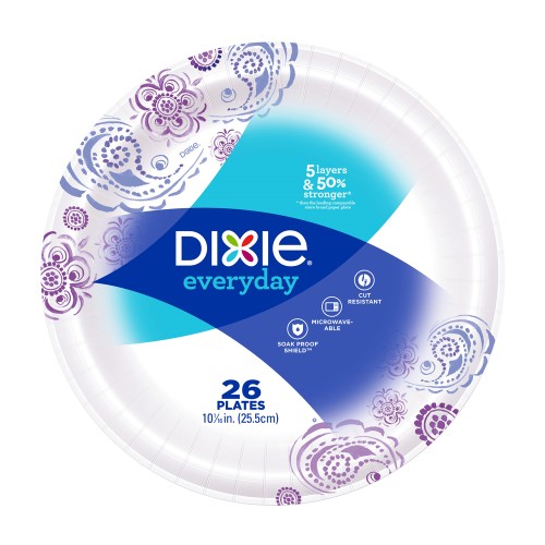 Dixie 10 1/16" Plates 26 ct