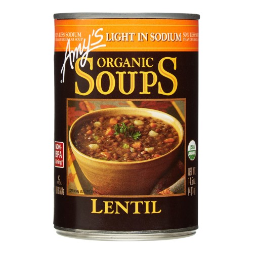 AMY'S ORGANIC  Lentil Soup, 14.5-OZ