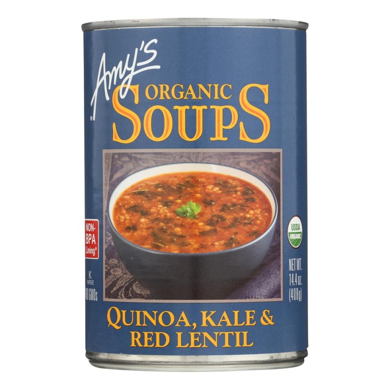 AmY'S Organic Soups, Quinoa,Kale & Red Lentil, 14.4 oz