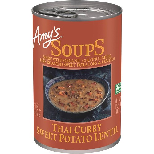 Amy's organic  Thai Curry Sweet Potato Lentil Soup