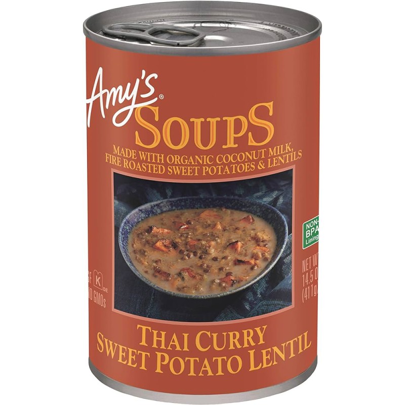 Amy's organic  Thai Curry Sweet Potato Lentil Soup