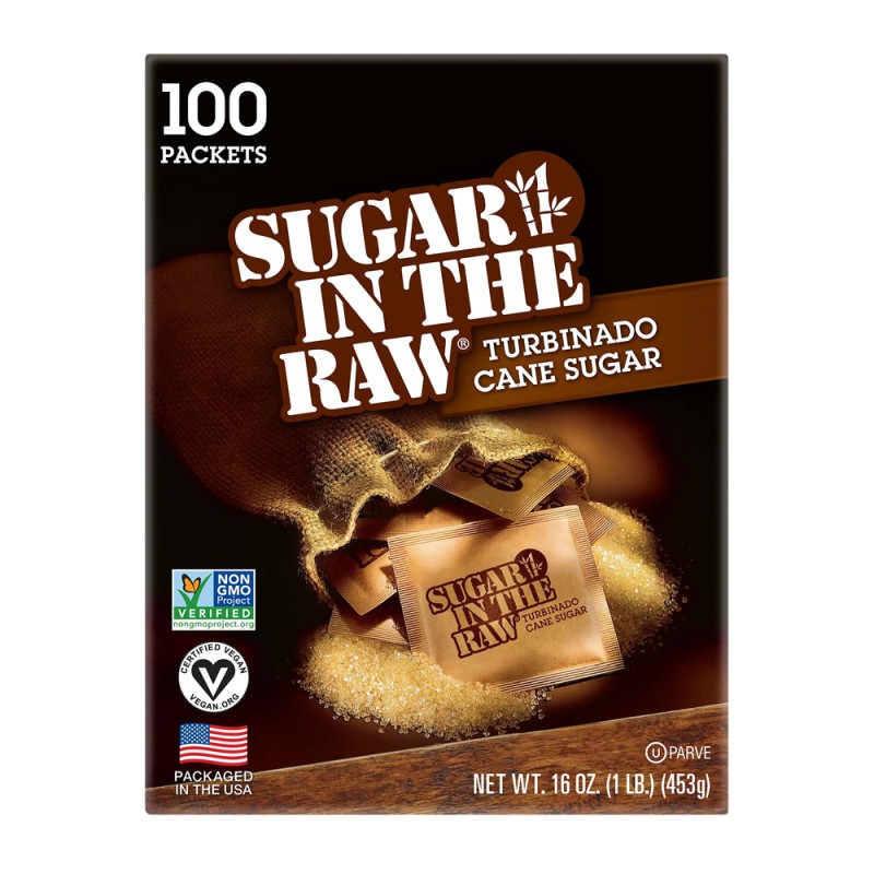 Sugar In The Raw Natural Cane Sugar -- 100 Packets