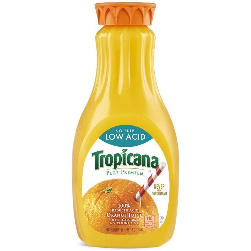 TROPICANA LOW ACID 100% ORANGE JUICE