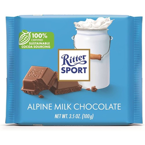 RITTER SPORT ALPINE MILK CHOCOLATE