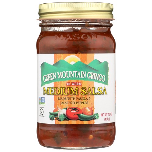 Green Mountain Gringo Salsa, Medium, 16 Oz