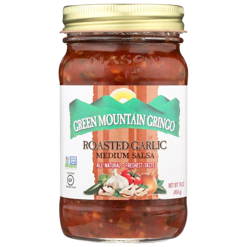 Green Mountain Fire Roasted Garlic Salsa 16 oz